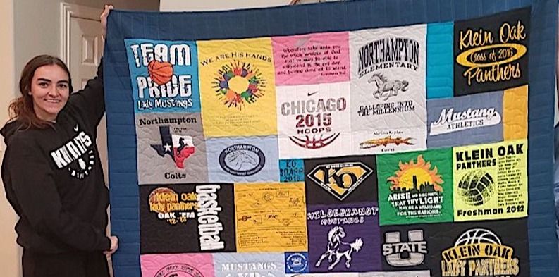 Too Cool T-shirt Quilt for high school graduation