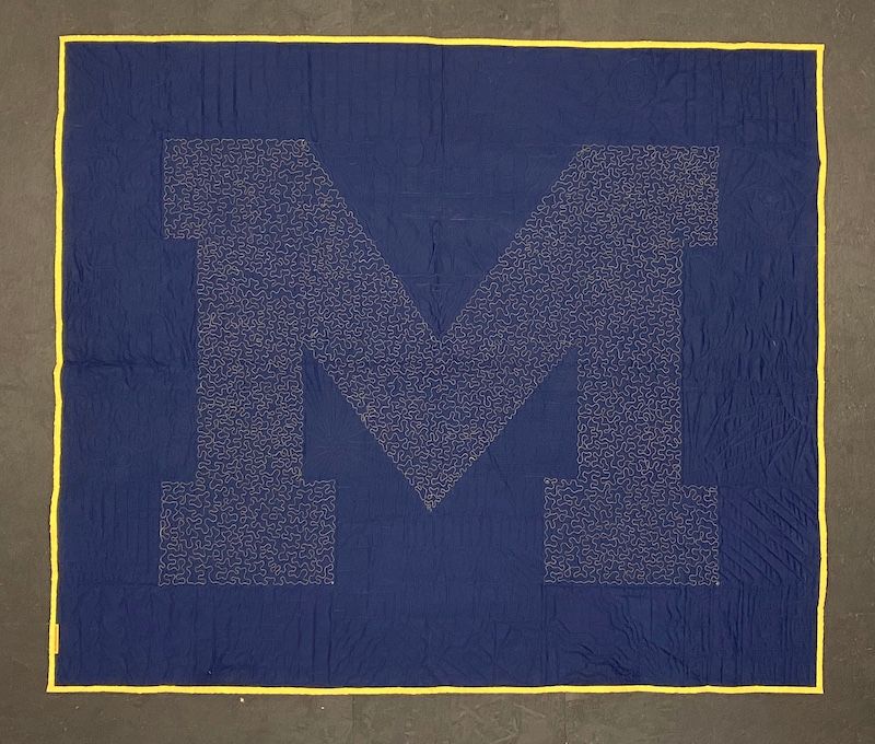 Best of T-shirt quilt of 2020  U of M Quilt Back