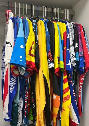 bicycle jerseys can be made into a quilt