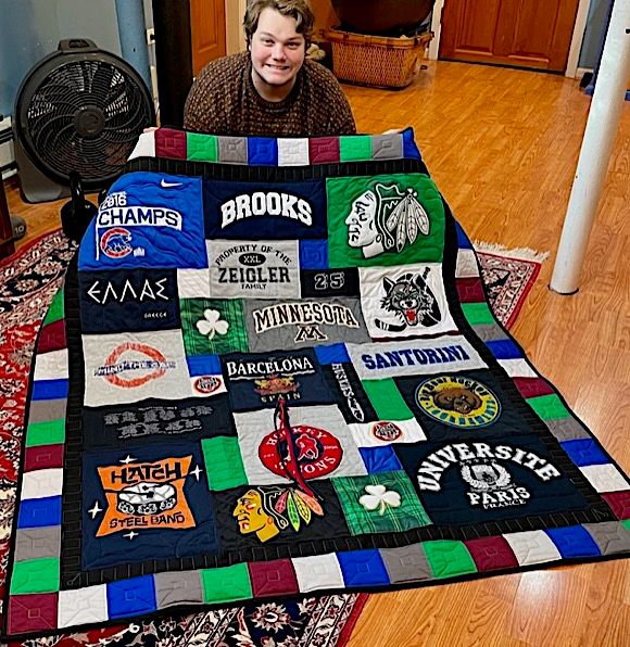 Border on a Too Cool T-shirt Quilt