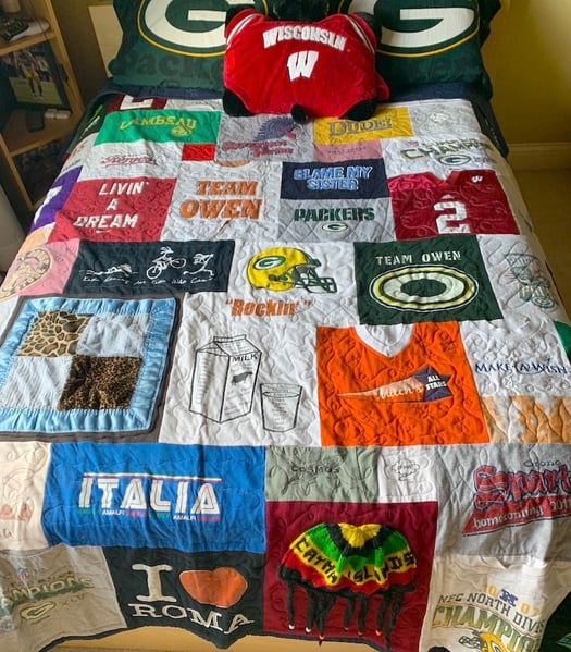 cancer survivor's Too Cool T-shirt Quilt