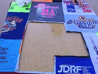 T-shirt quilt repair