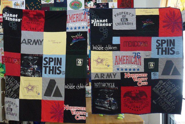 Compare a T-shirt blanket to a T-shirt quilt