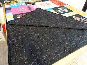 T-shirt quilt by Too Cool T-shirt Quilt