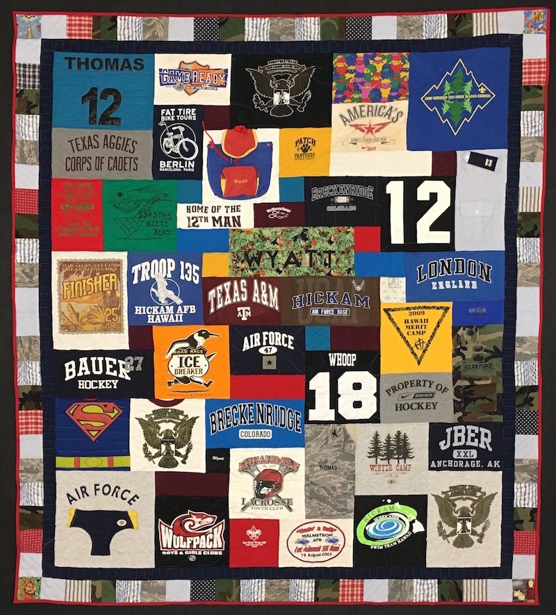 Hybrid memorial quilt