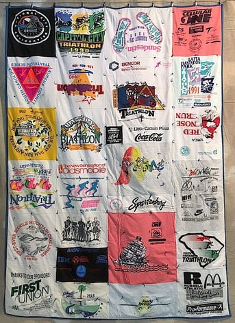 My first T-shirt quilt