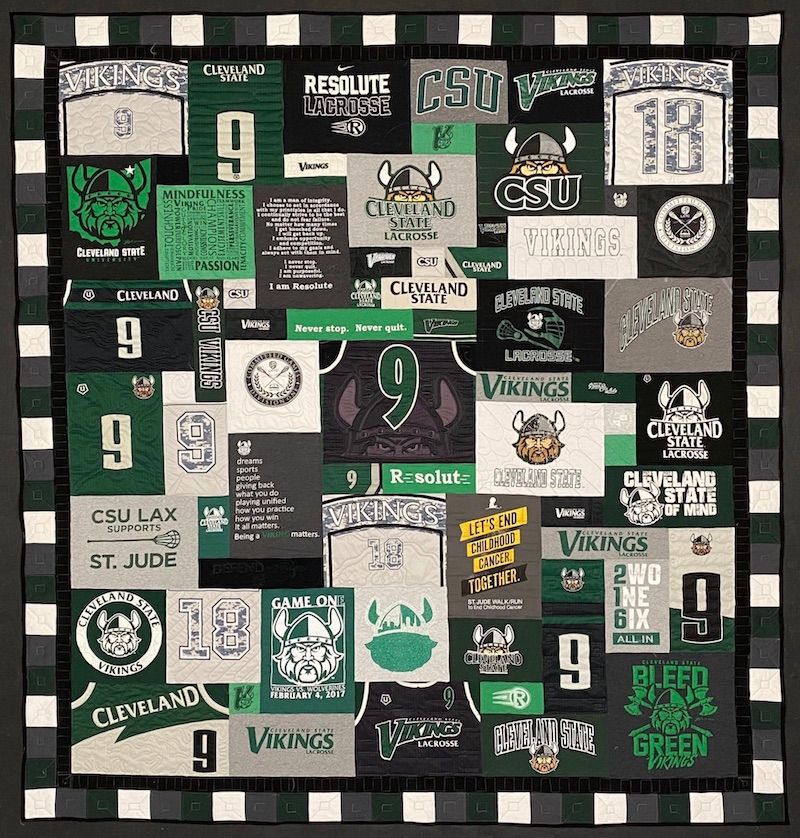 T-shirt quilt by Too Cool T-shirt Quilts