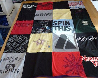 t-shirt blanket