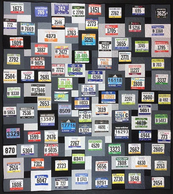 Racebibs in a Too Cool T-shirt Quilt