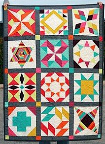 sampler style T-shirt quilt