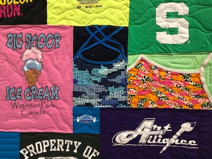 swim suit in quilt by Too Cool T-shirt quilt