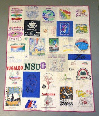 An early Too Cool T-shirt Quilt