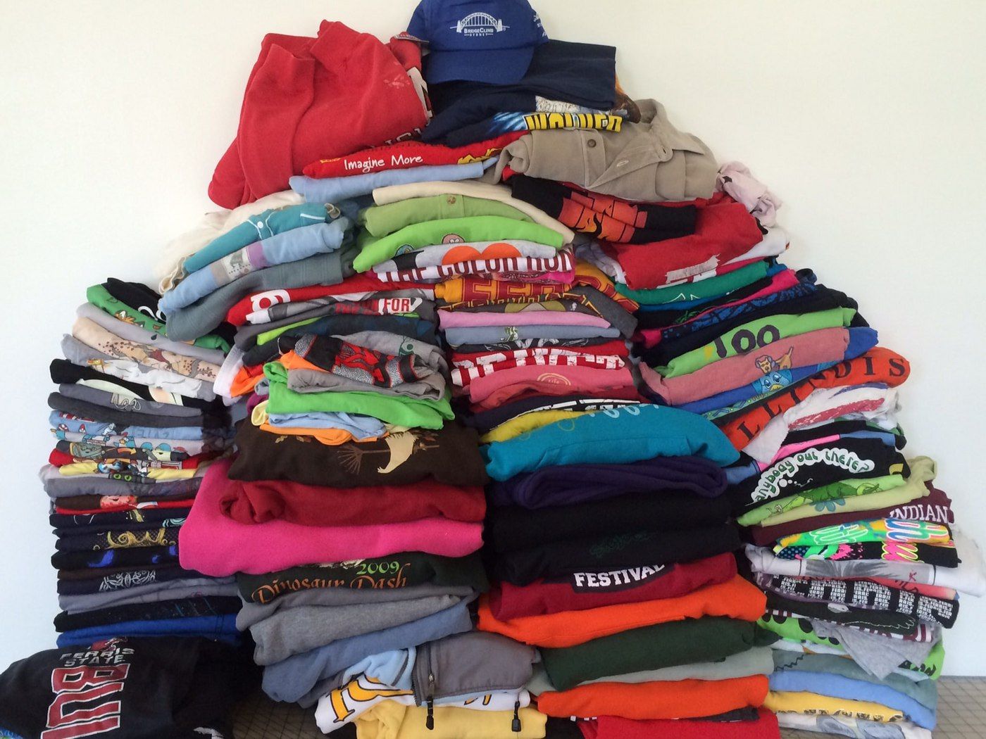 a Drawer full of too many T-shirts